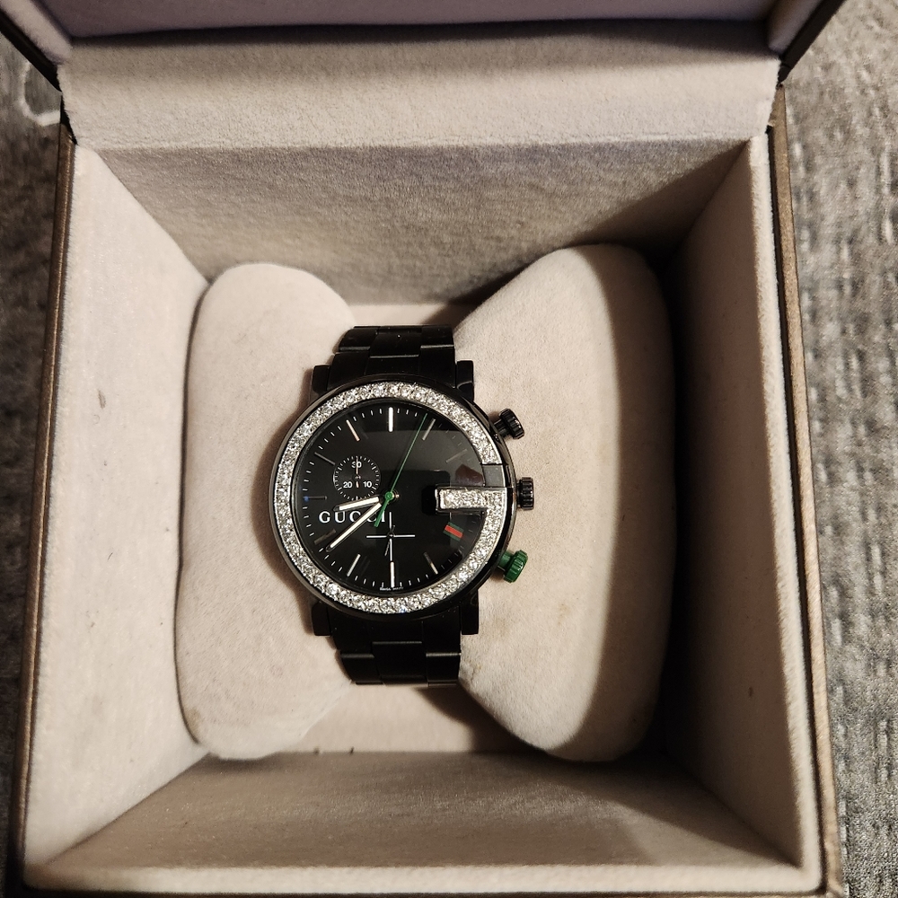 Authentic diamond gucci watch
